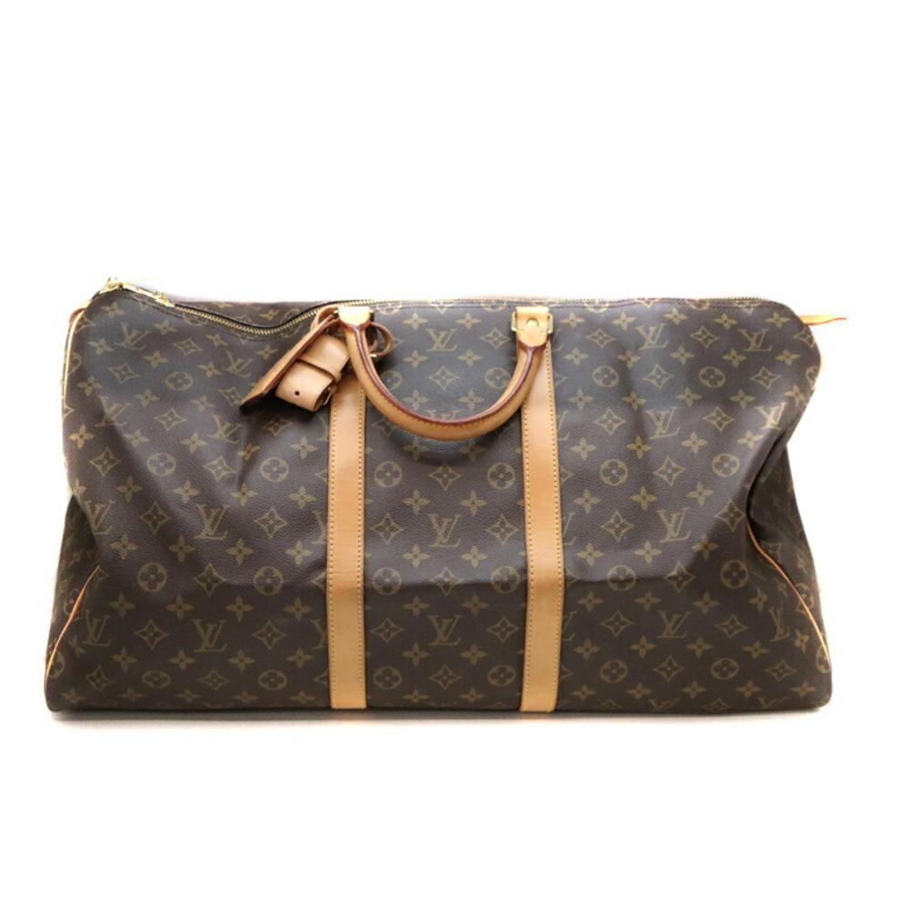 LOUIS VUITTON Keepall Boston Bag Monogram Canvas Brown